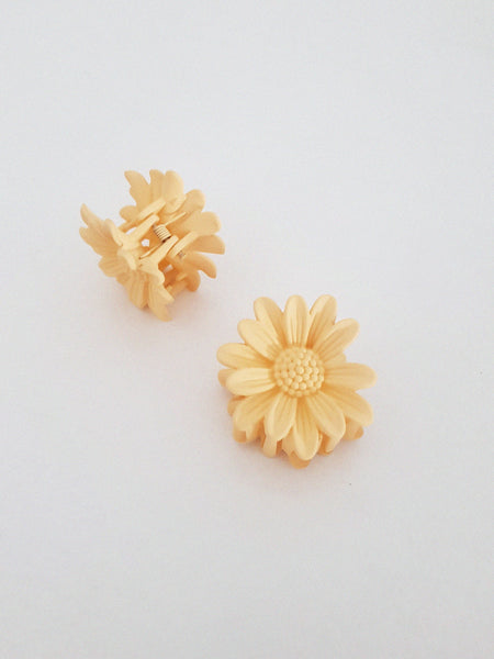 YELLOW SUN HAIR CLIPS