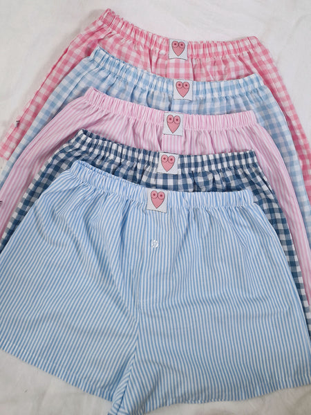 LUNA SHORTS blue  straps // handmade