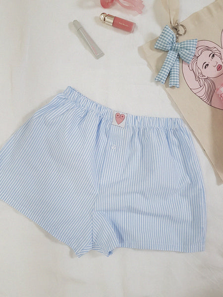 LUNA SHORTS blue  straps // handmade