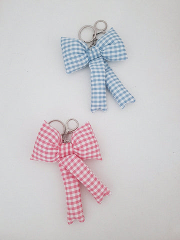 PLAID KEYCHAIN