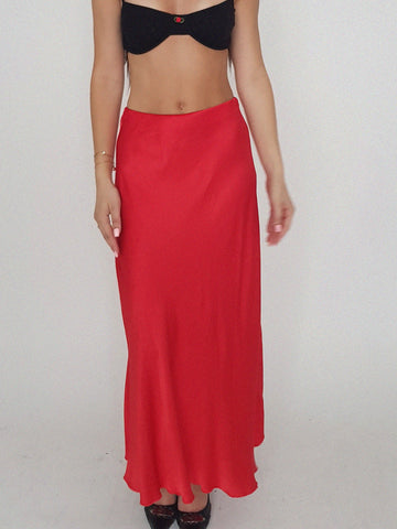 SHINNING SKIRT // RED