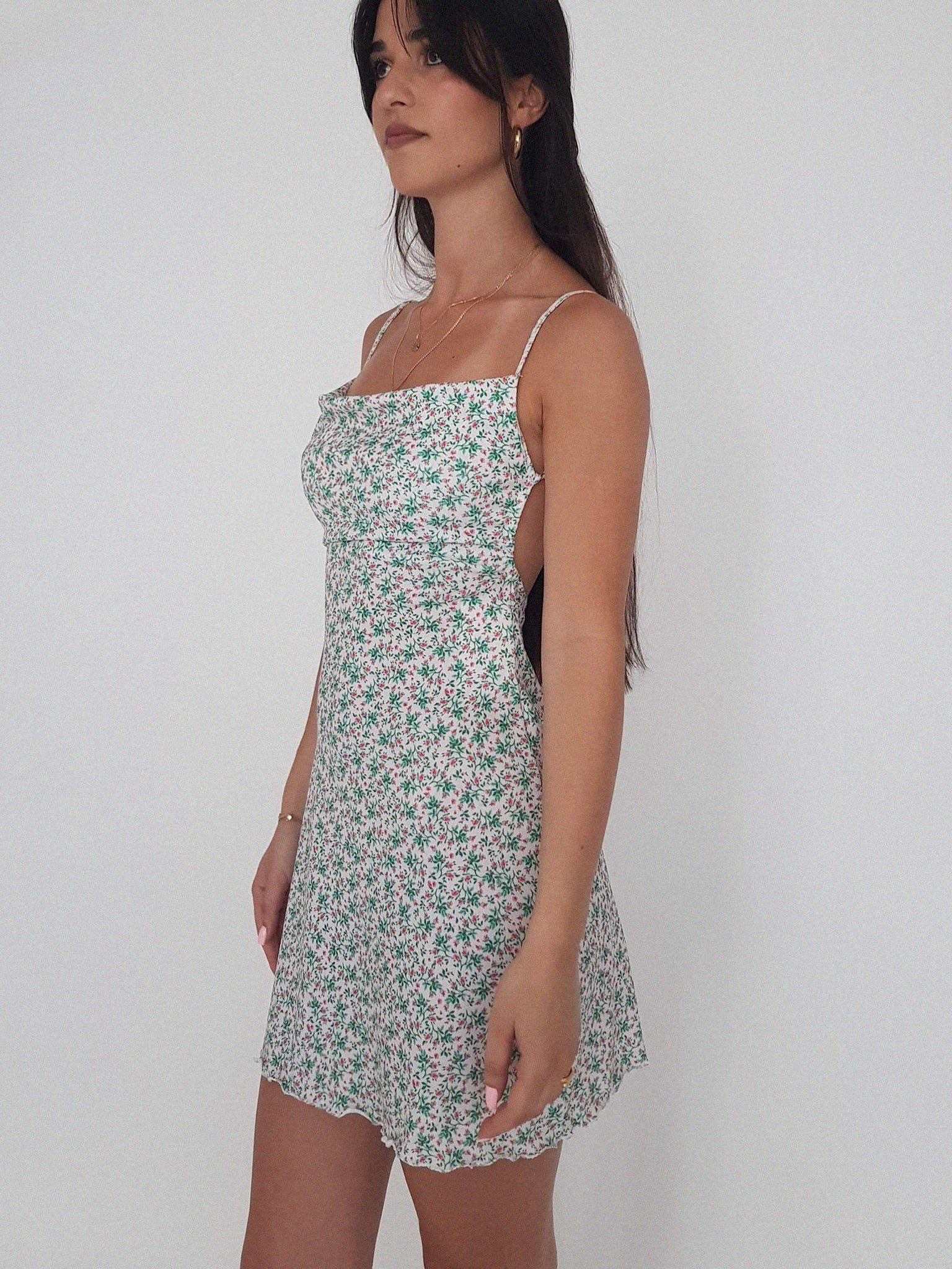 AMORE DRESS SHORT// flower