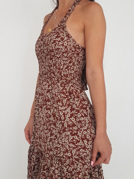 BOONI DRESS  // brown