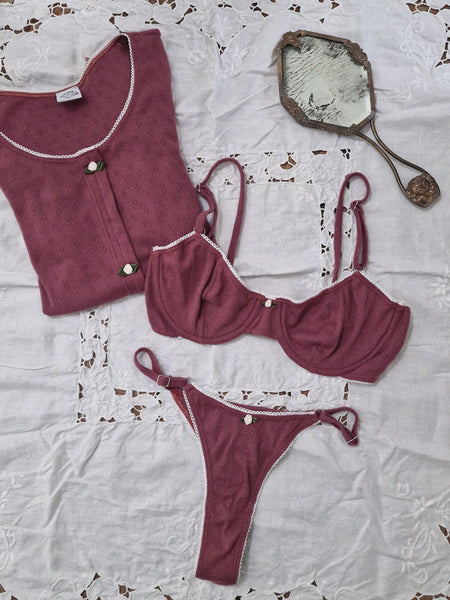 AMORE BOTTOM  // aubergine