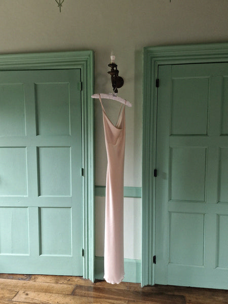 CHAMPAGNE HANNA LONG DRESS // handmade