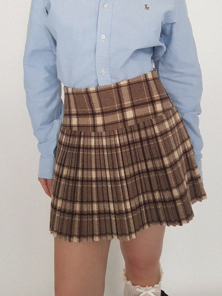 COQUETTE SKIRT // plaid