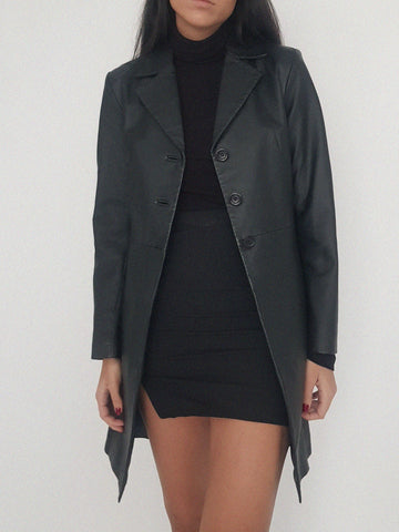 LEATHER COAT 807