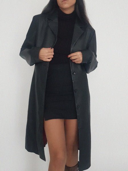 LEATHER COAT 803