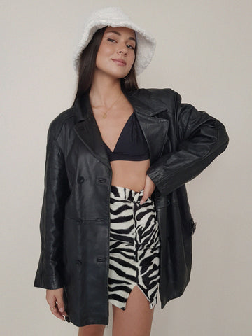 VTG LEATHER COAT