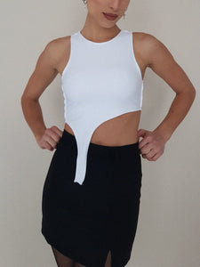 CROP TOP SOLEIL  //  white